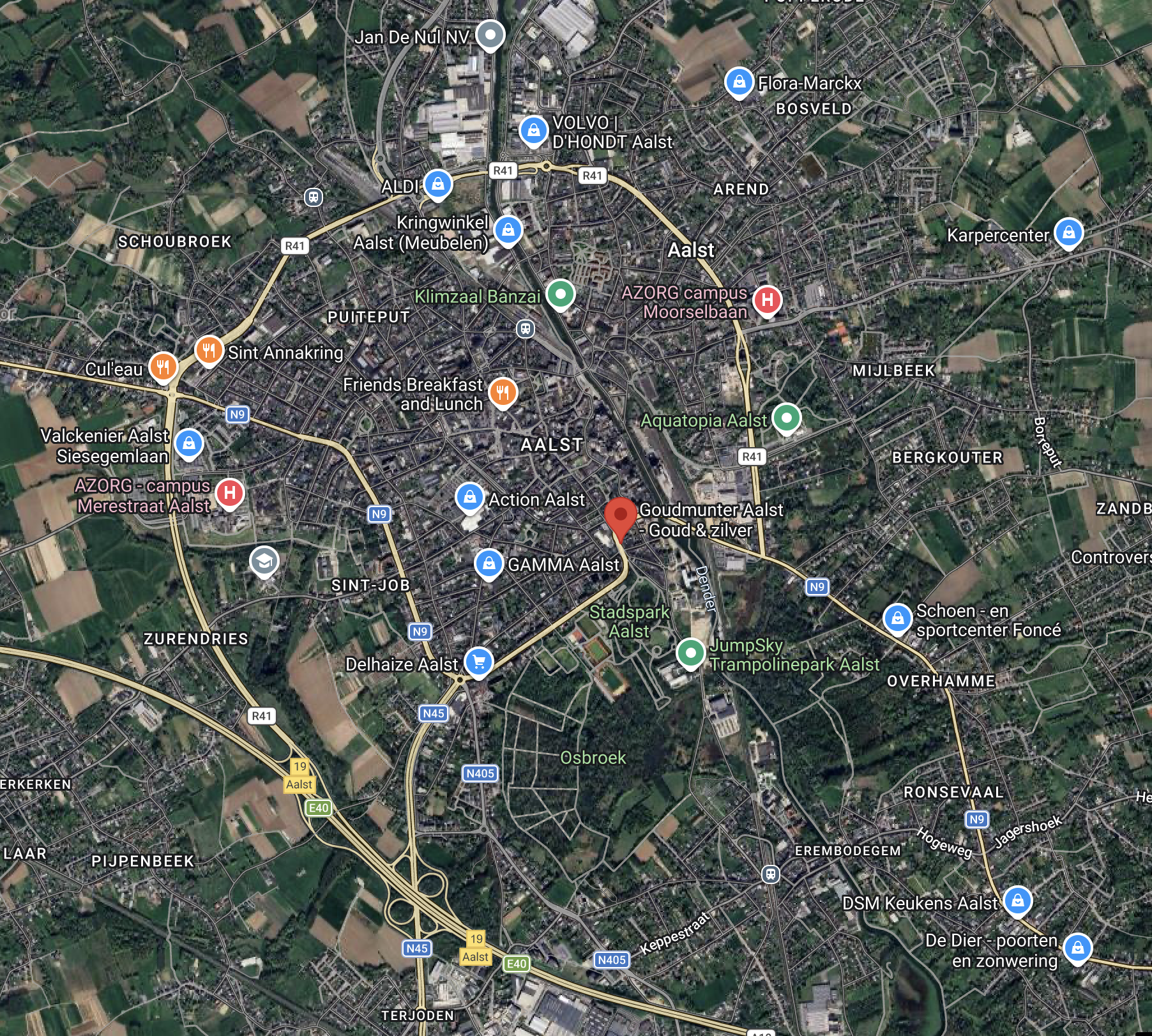Map of Goudmunter, Roeselare