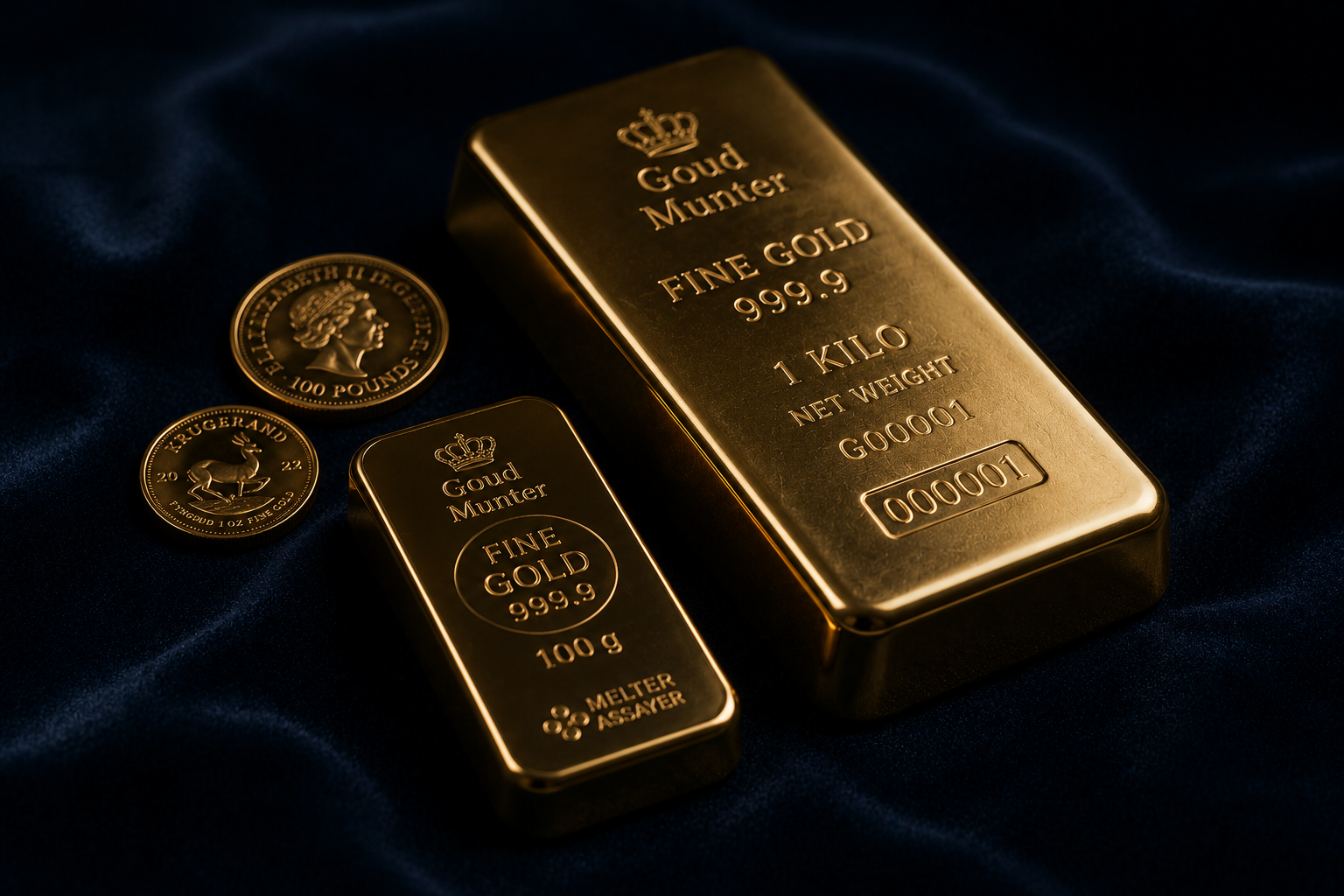 Gold Coin-Gold Bar Photo