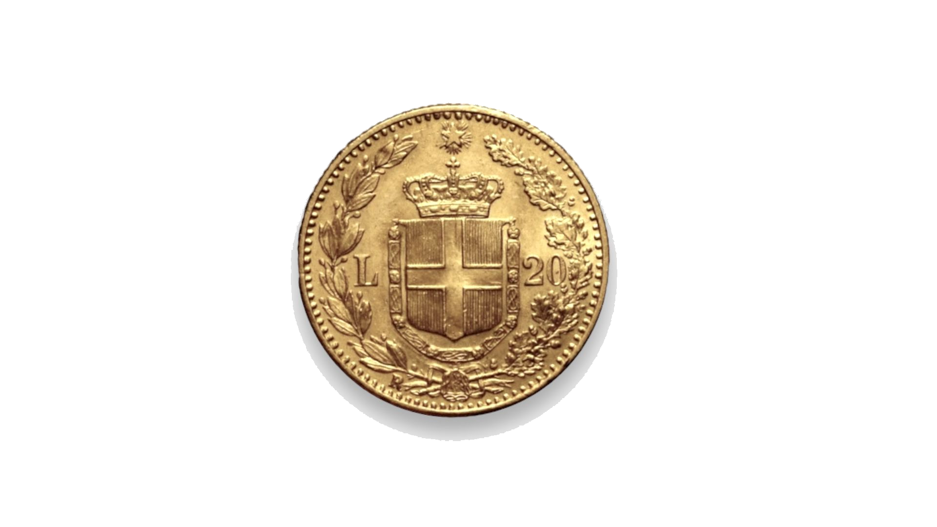 Pièce de 20 lires en or