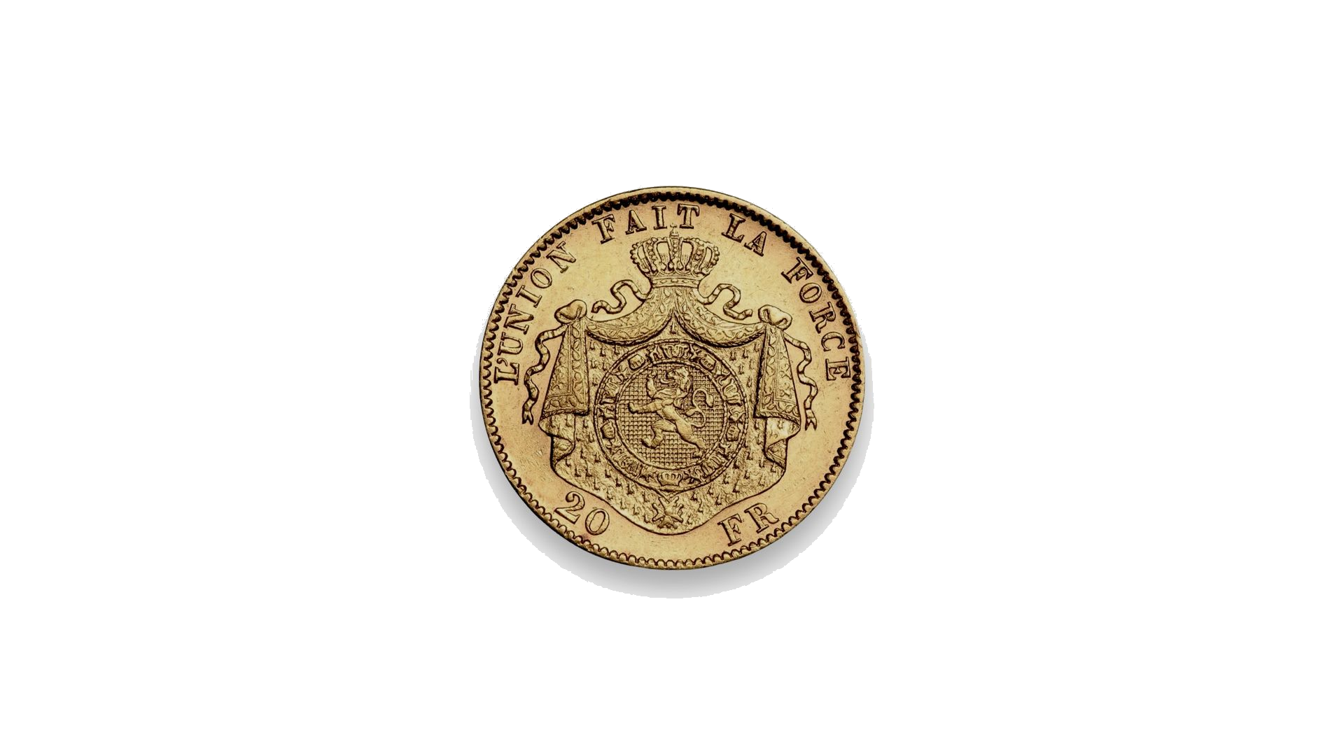 Pièce de 20 francs Léopold en or
