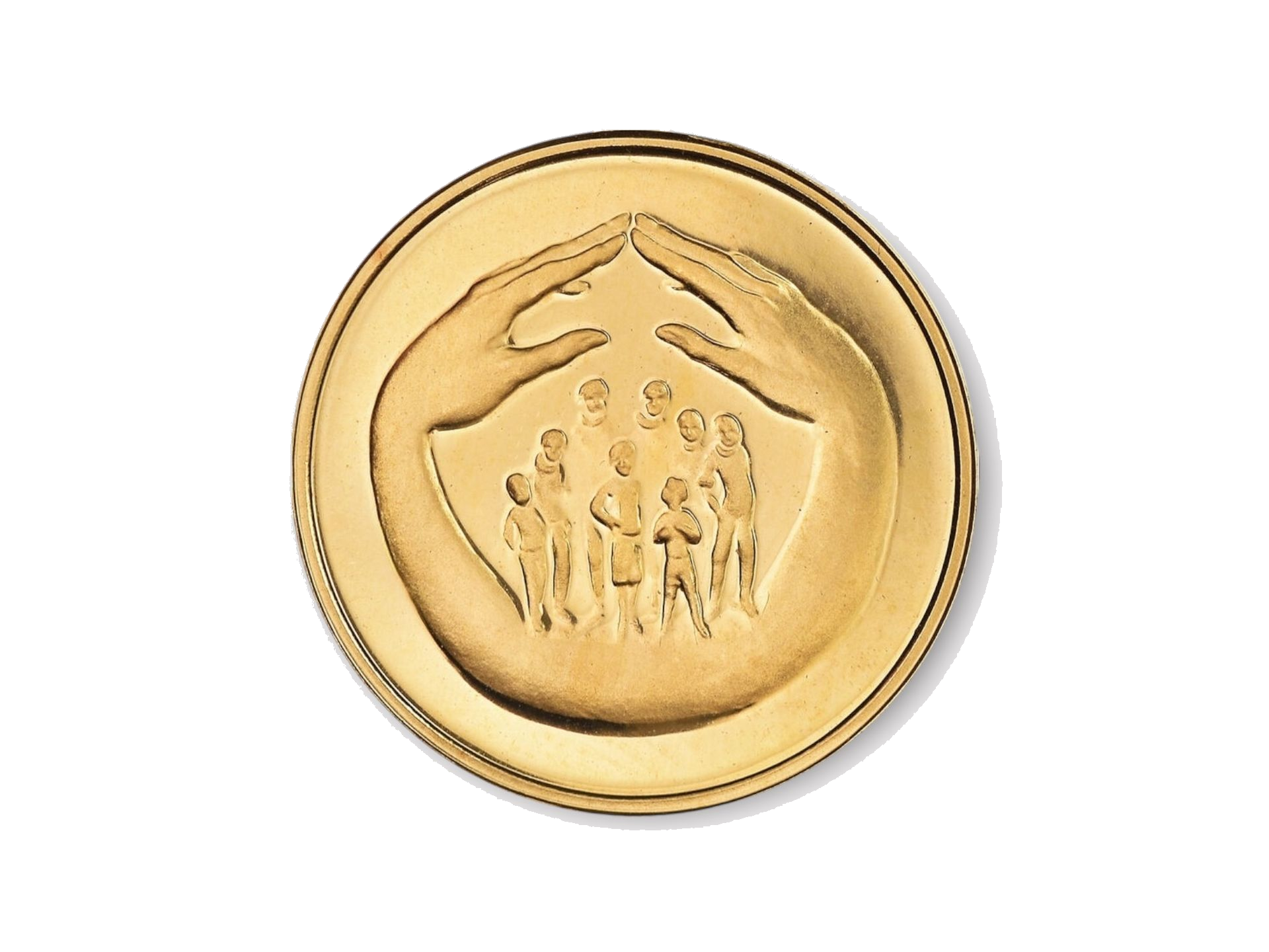 Revers de la pièce d'or Fabiola