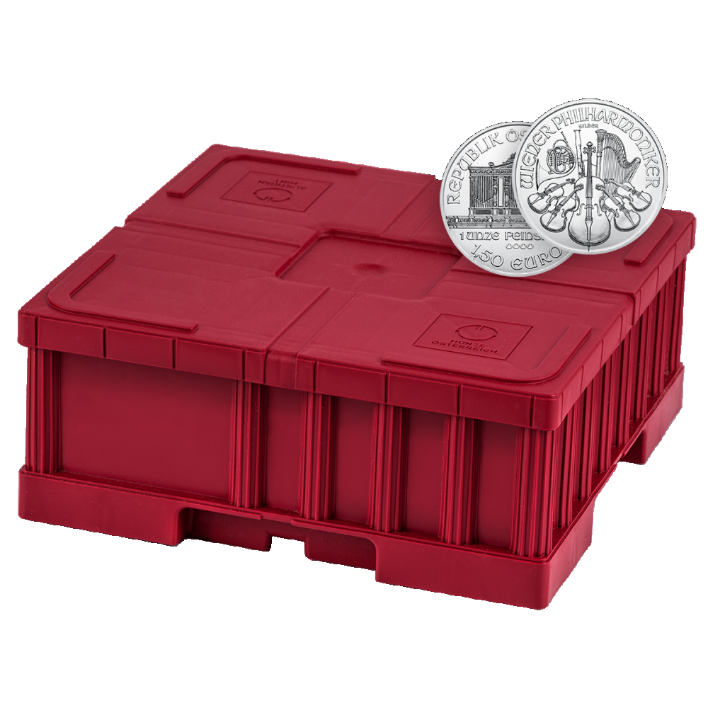 Zilveren Philharmoniker Monsterbox 500x1 OZ (Nieuw)