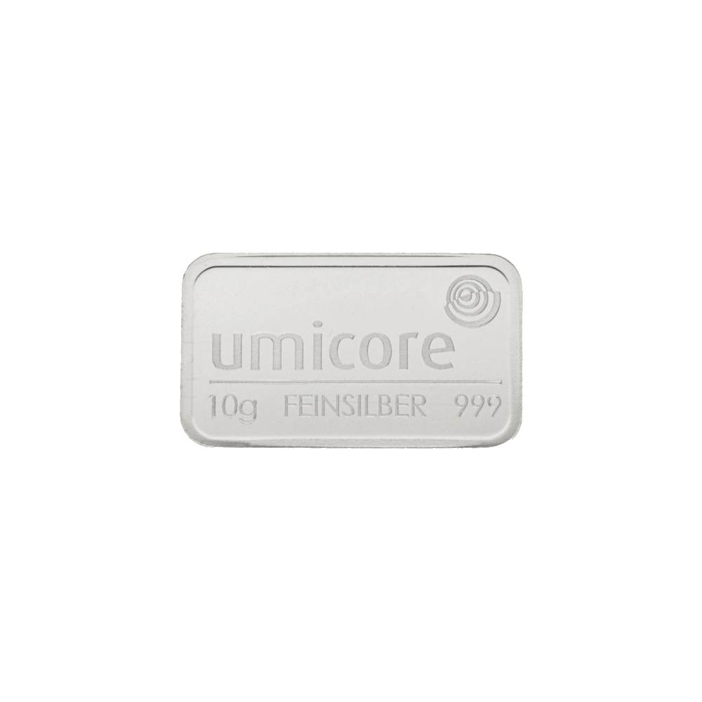 Zilverbaar Umicore 10 gram
