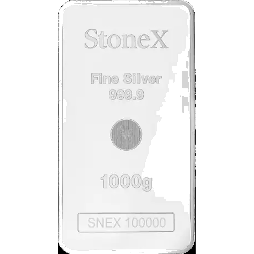 Zilveren muntbaar StoneX 1000 gram met certificaat