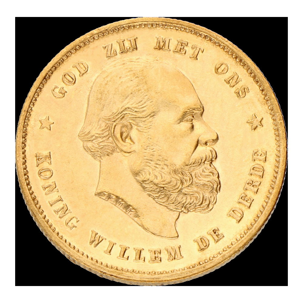 Gouden tientje Willem III Overslag 1879/77