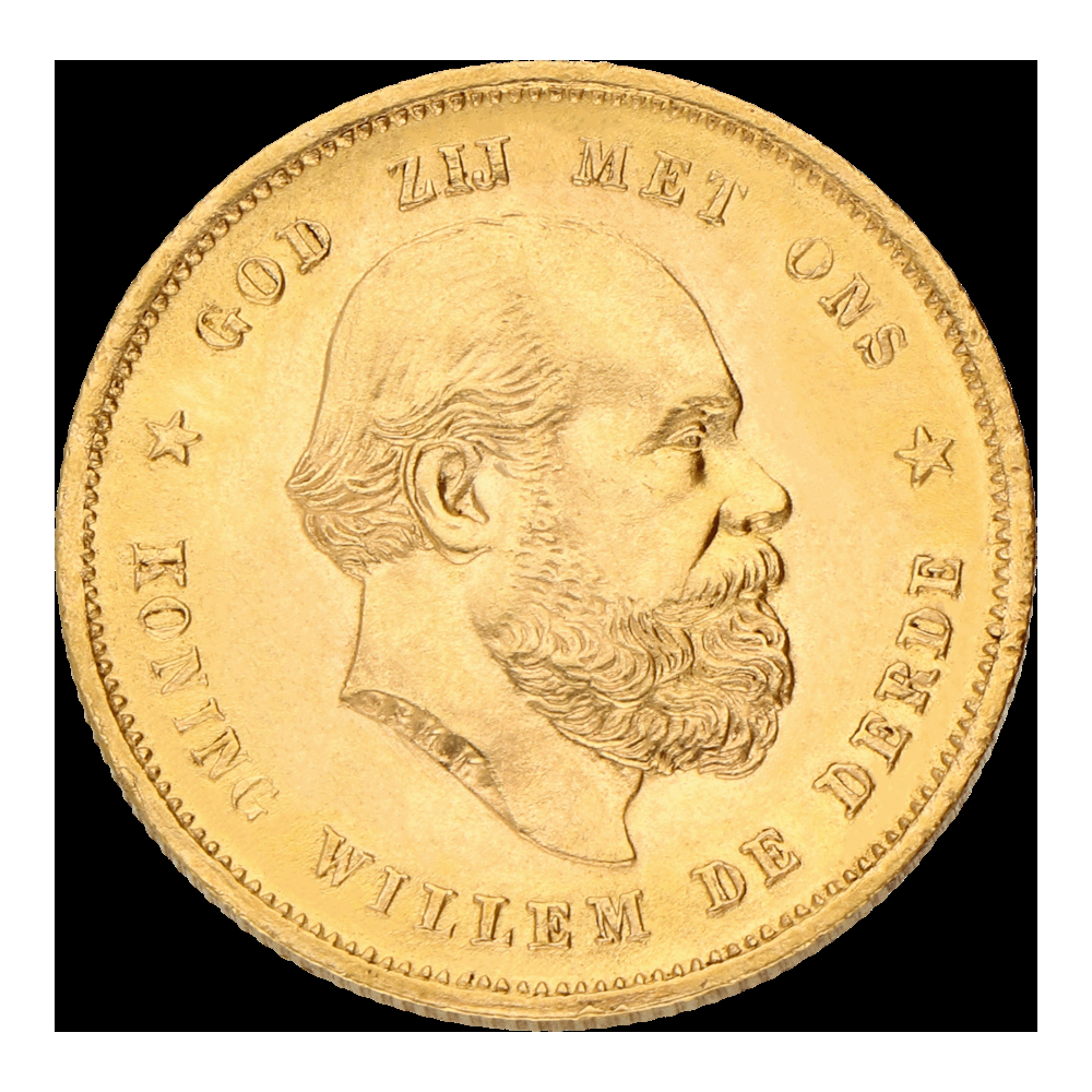 Gouden tientje Willem III Bijl