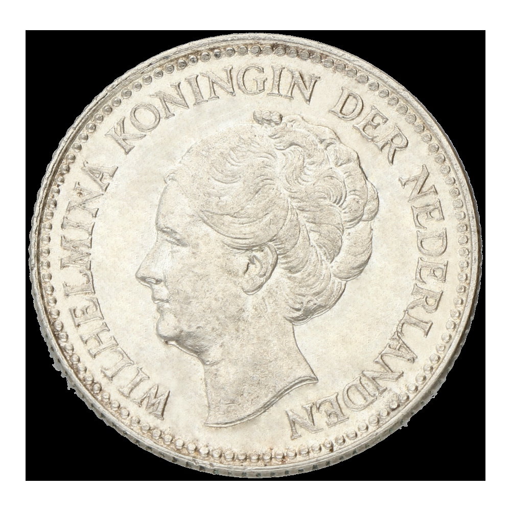½ gulden Wilhelmina Opgestoken haar