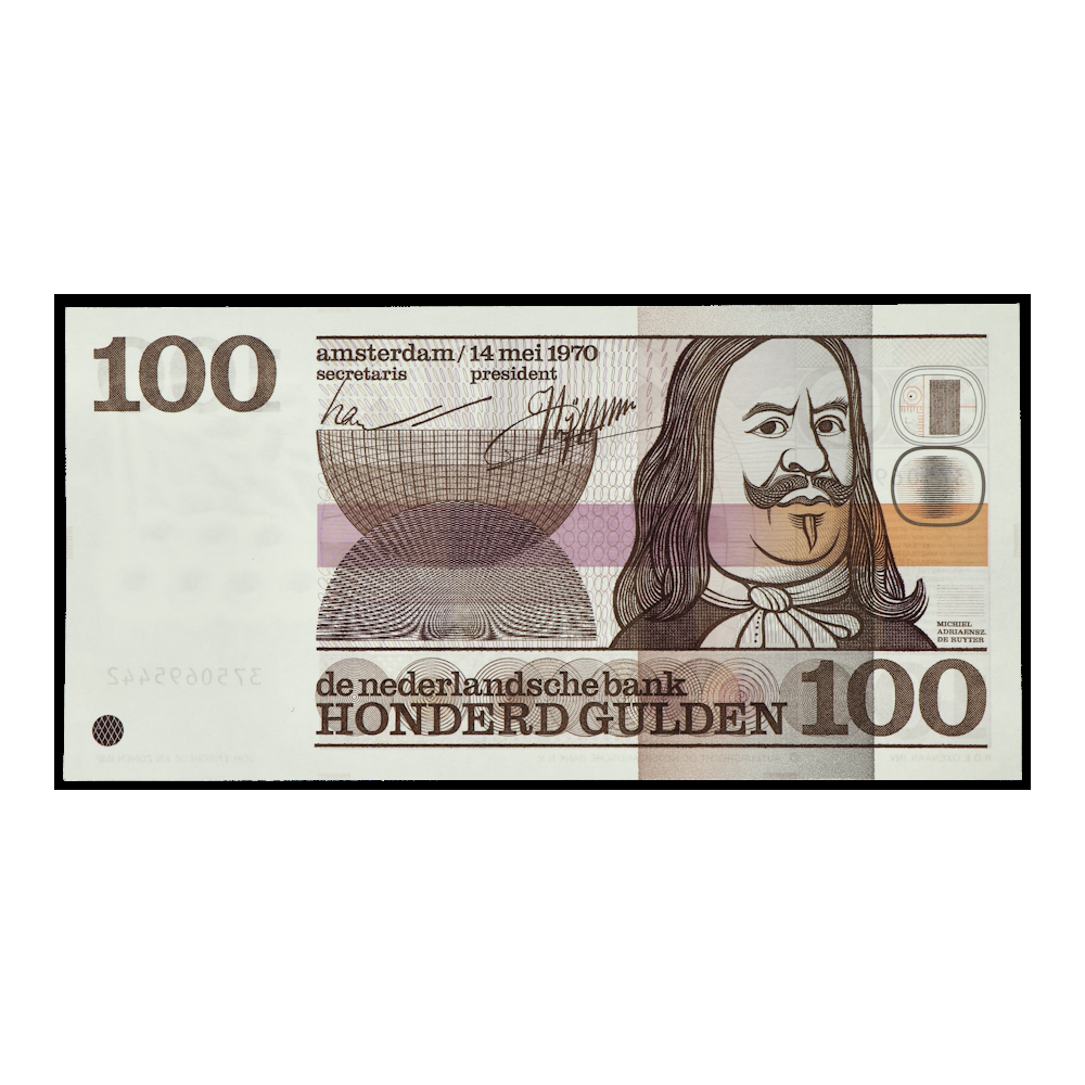 100 gulden 1970 de Ruyter