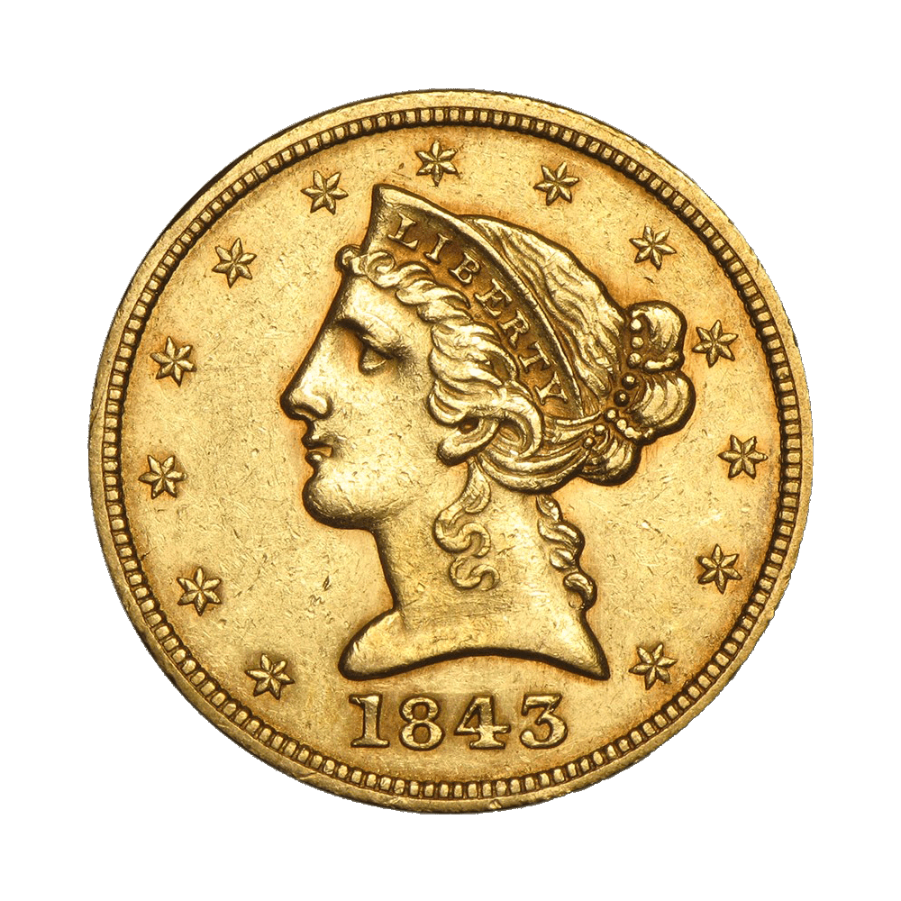 Gouden 5 dollar USA
