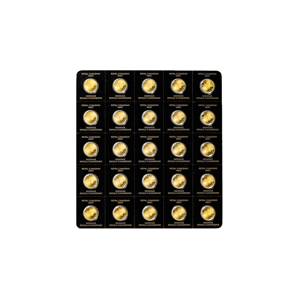 Gouden Maple Leaf 25 x 1 gram