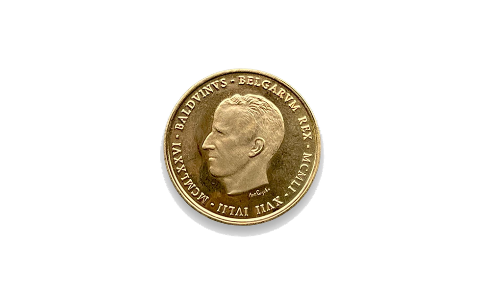 Gouden munt 25 jaar Boudewijn (Nieuw)